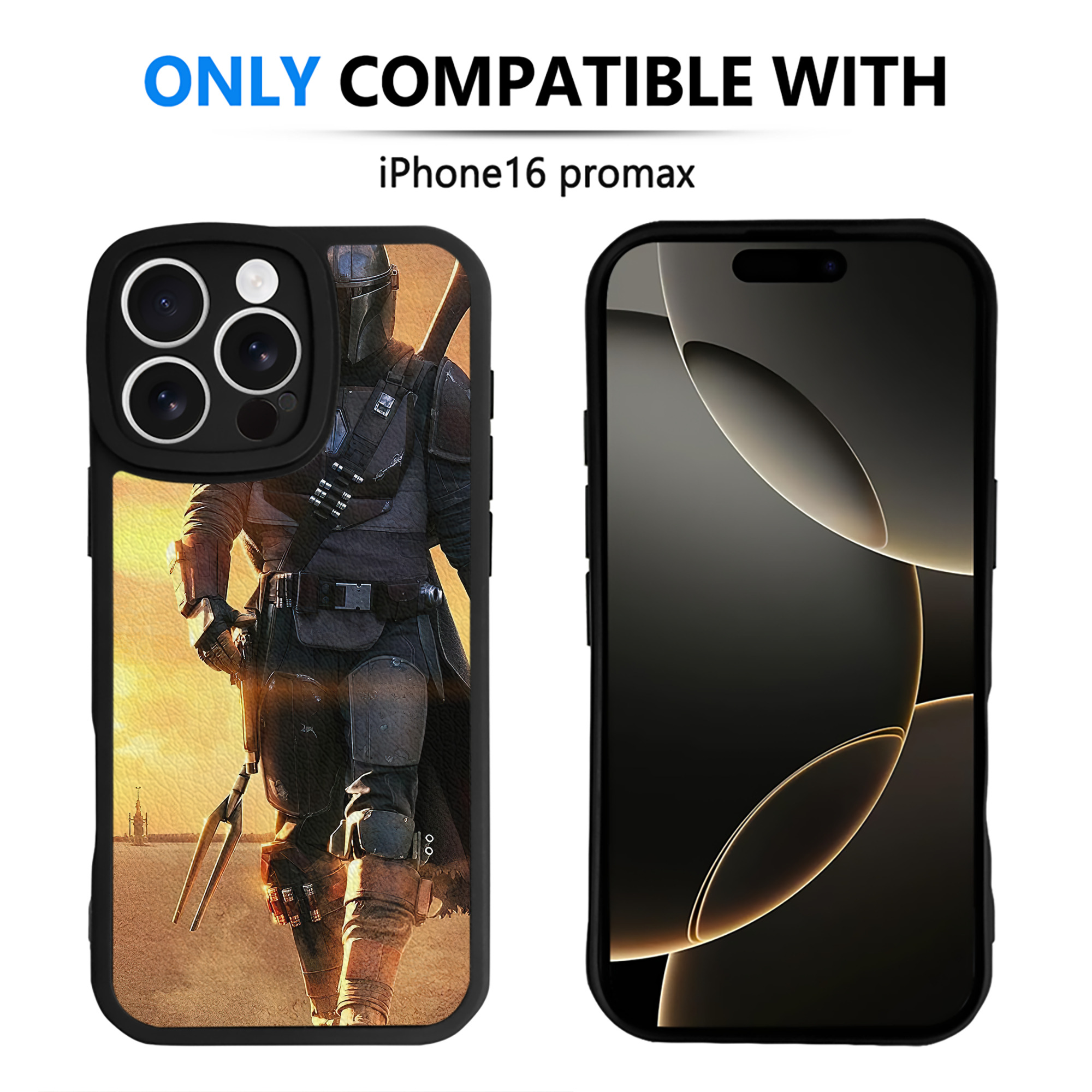 （画像用） スター・ウォーズ Star Wars 【iPhone 16シリーズ対応】シリコンスマホケース（レザー調） 材質：シリコン
